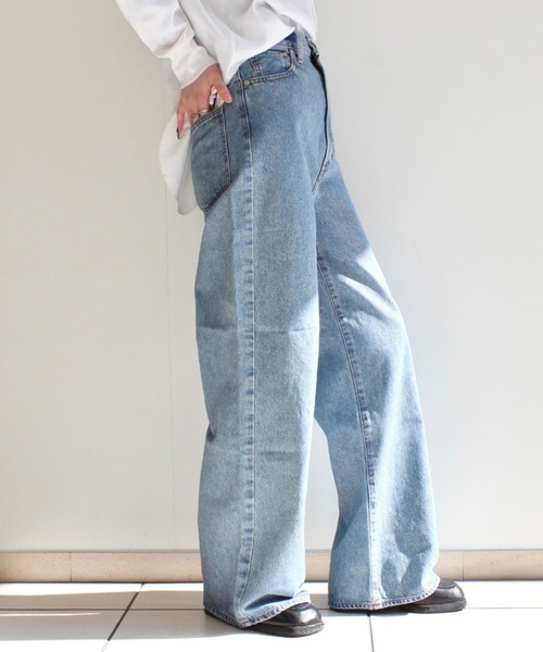NEEDBY heritage（ニードバイヘリテージ） ワイドパンツ ジーンズ