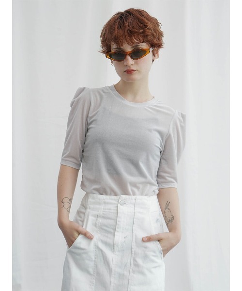 tシャツ SHEER VELOUR TOPS レディース