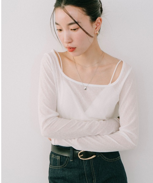 DRWCYS（ドロシーズ） tシャツ シアーギャザートップス レディース