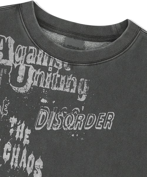 さらに100円引き◆MAHAGRID◆DISORDER PIGMENT SWEATSHIRT MAHAGRID トレーナー スウェット 「mahagrid/マハグリッド