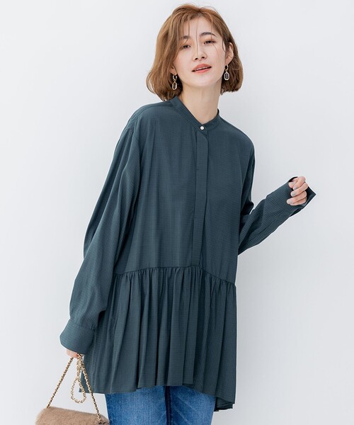 23区」 長袖チュニック 32 グリーン レディース : 86422222 : ZOZOTOWN