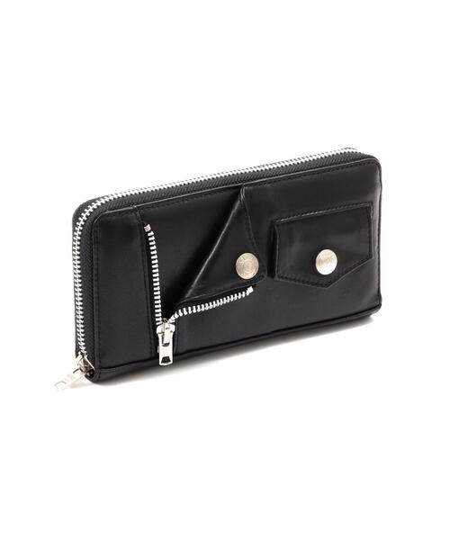 Schott N.Y.C LEATHER RIDERS ZIP WALLET/レザー ライダース