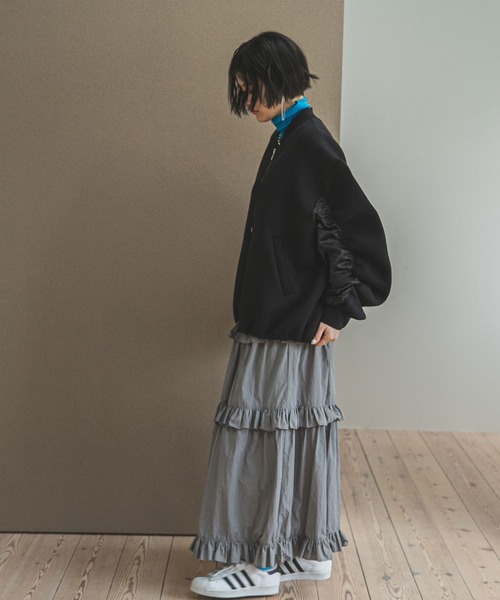 bohmal（ボマール） ブルゾン アウター ボンディングサテン切替