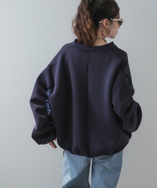 bohmal（ボマール） ブルゾン アウター ボンディングサテン切替