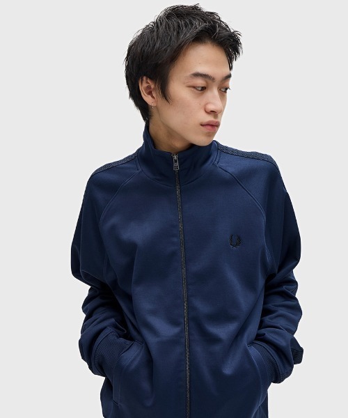 FREDPERRY テープドトラックジャケット　ブラック S ジャージ FRED PERRY ジャージ Taped Track Jacket／フレッドペリー