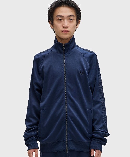 FRED PERRY コントラストテープ トラックジャケット FRED PERRY ジャージ Tape Detail Track Jacket／テープトラック