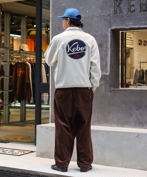 KEBOZ（ケボズ） トレーナー スウェット BB LOGO HALF ZIP SWEAT