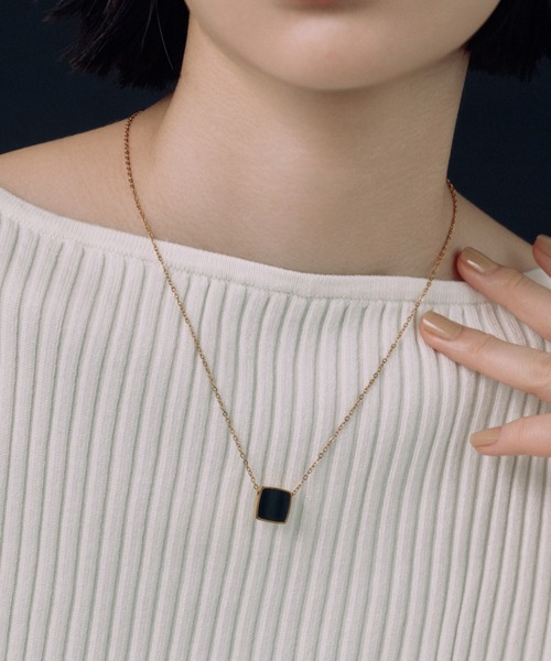 novice（ノーヴィス） ネックレス 「novice」Onyx Pendant Necklace