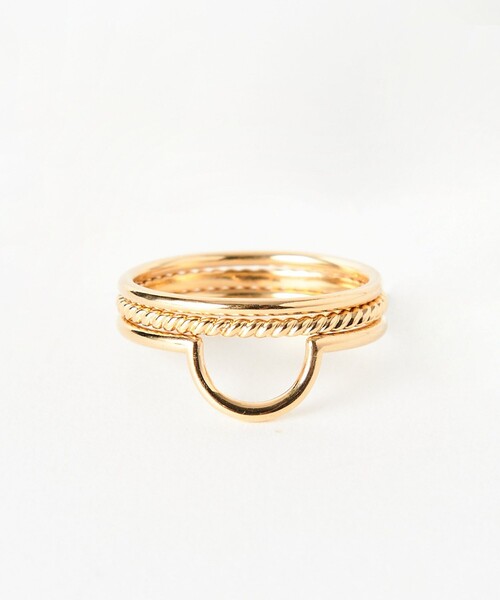 Preek リング PREEK＞HEART STONE RING GD/リング