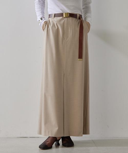 【THE PAUSE】フロントスリットスカート THE PAUSE スカート 「THE PAUSE」フロントスリットスカート