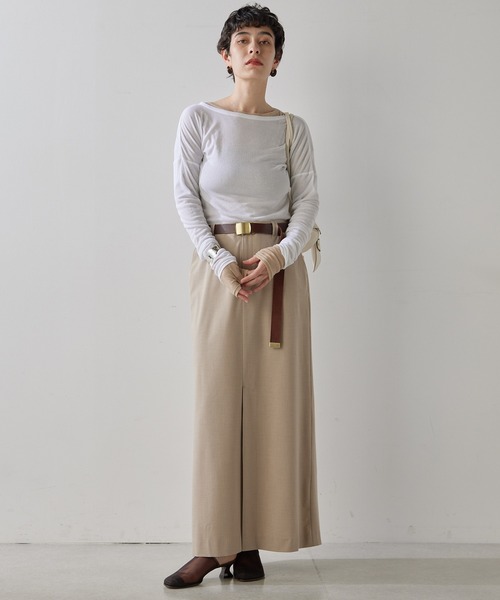 【THE PAUSE】フロントスリットスカート THE PAUSE スカート 「THE PAUSE」フロントスリットスカート