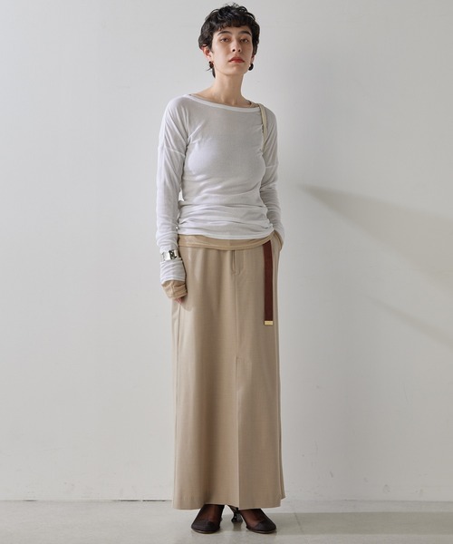 THE PAUSE スカート 「THE PAUSE」フロントスリットスカート