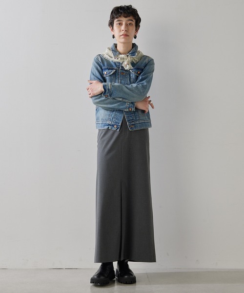 【THE PAUSE】フロントスリットスカート THE PAUSE スカート 「THE PAUSE」フロントスリットスカート