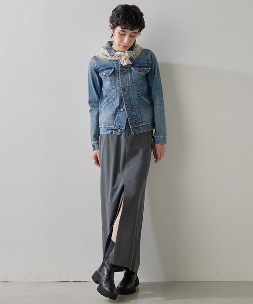 THE PAUSE スカート 「THE PAUSE」フロントスリットスカート