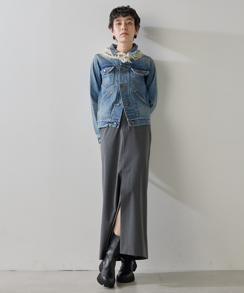 【THE PAUSE】フロントスリットスカート THE PAUSE スカート 「THE PAUSE」フロントスリットスカート