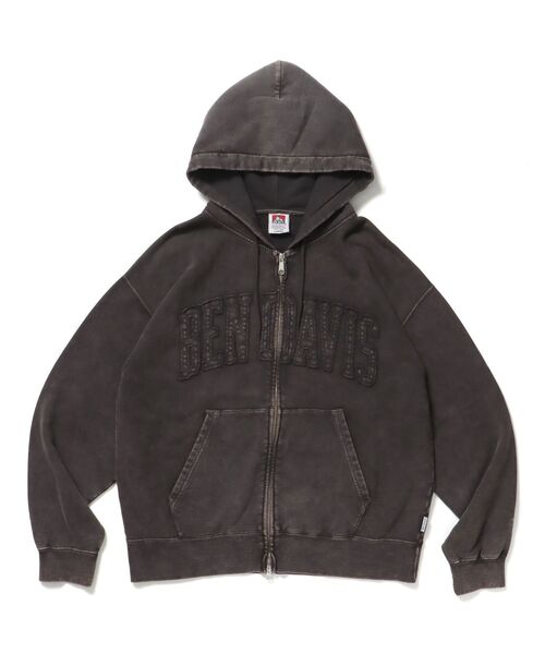 00s BEN DAVIS アクティブパーカー ペンキ ブラック BEN DAVIS パーカー 「BEN DAVIS（ベンデイビス）」LETTERS