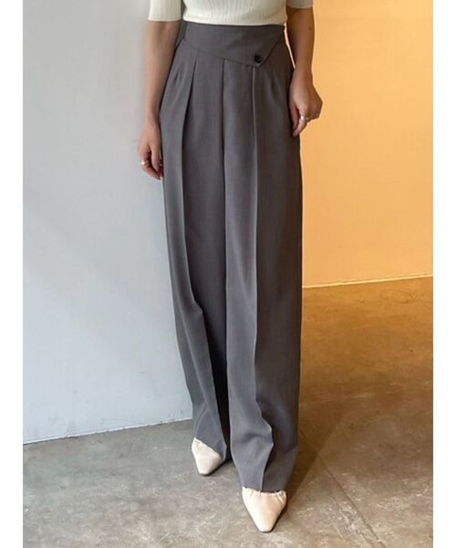 LAGUNAMOON パンツ ラペルワイドパンツ レディース : ZOZOTOWN