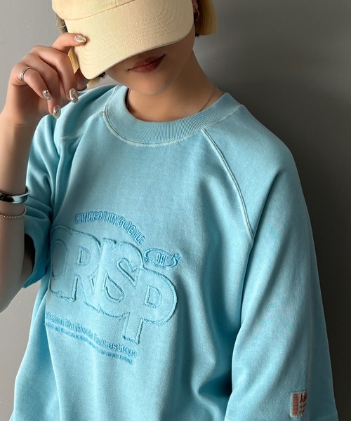 tシャツ 「JaVaジャバコラボ」裾はドロストでお好みのシルエットに。ヴィンテージライクな半袖ロゴTシャツ レディース | Java | 22