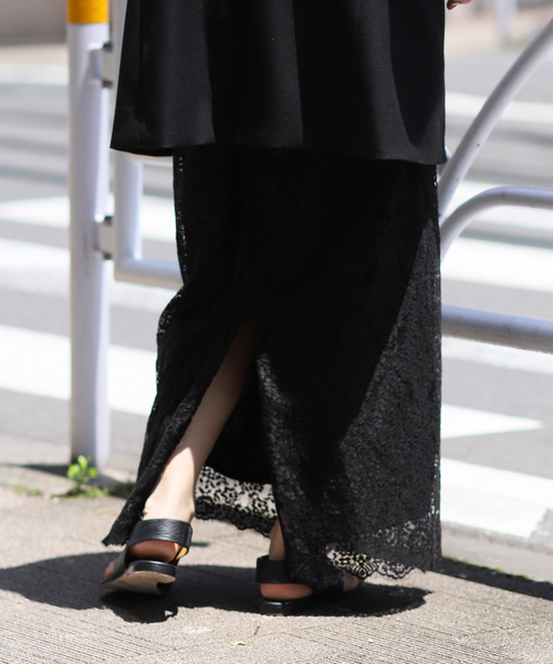VERMEIL par iena 総レーススカート 黒 レディース Size36 VERMEIL par iena｜リバーレーススカート | Rakuten Fashion
