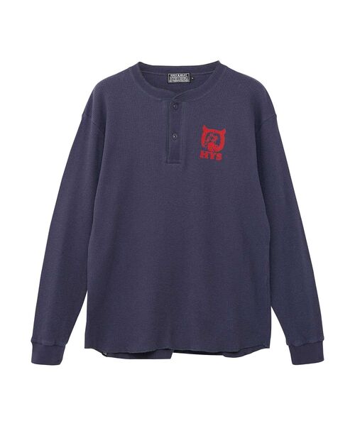 HYS GLAMOUR 長袖Tシャツ ネイビー HYS GLAMOUR 長袖Tシャツ ネイビー 希少】HYSTERIC GLAMOUR 長袖