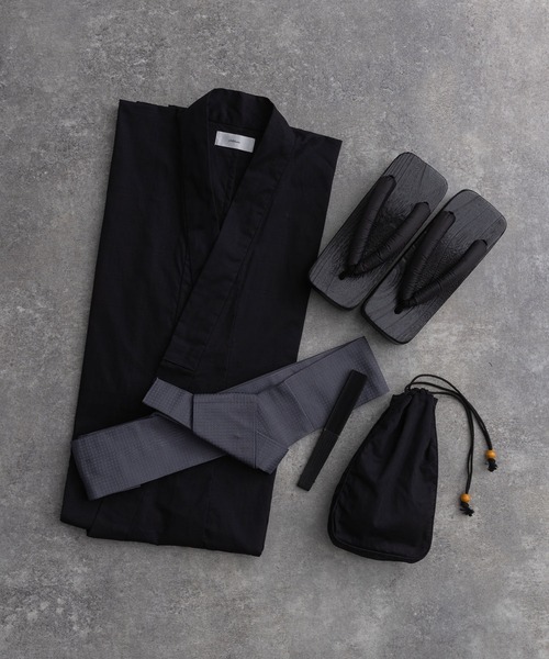 ADRER 浴衣 yukata 5 set / 5点セット (浴衣・帯・下駄・扇子