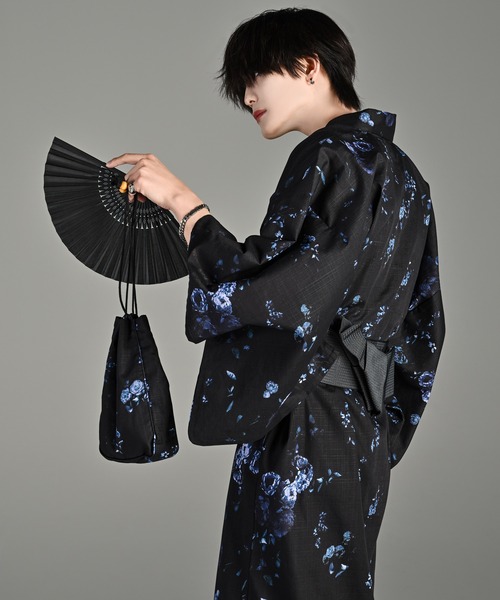 ADRER 浴衣 yukata 5 set / 5点セット (浴衣・帯・下駄・扇子