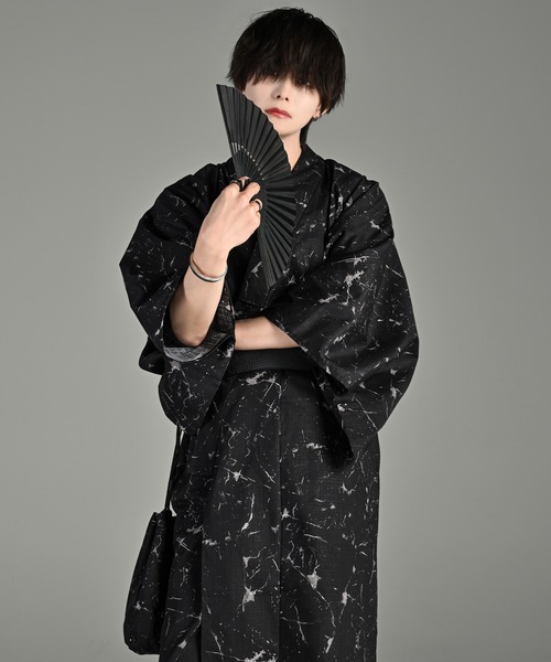 ADRER アドラー セット ADRER 浴衣 yukata 5 set / 5点セット (浴衣・帯・下駄・扇子