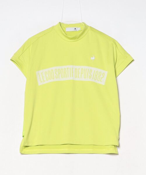 tシャツ （ワイドシルエット）モックネック半袖シャツ レディース