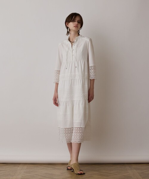 GRACE CONTINENTAL ワンピース レースコンビワンピース