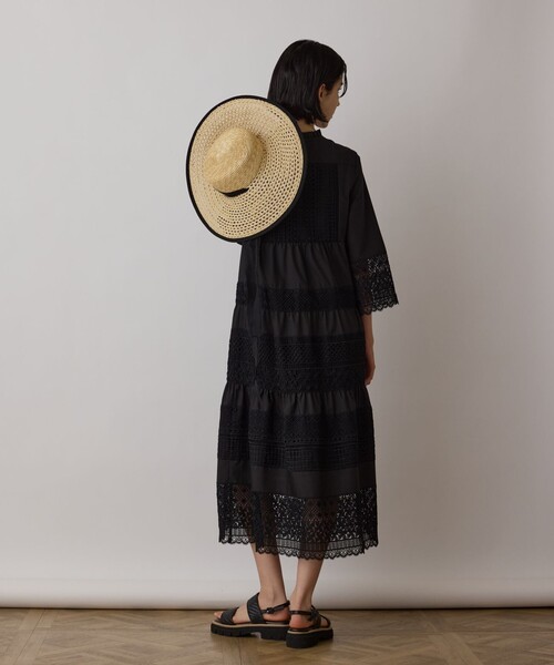 グレースコンチネンタル　ワンピース ストライプ刺繍ワンピース / GRACE CONTINENTAL | GRACE CONTINENTAL