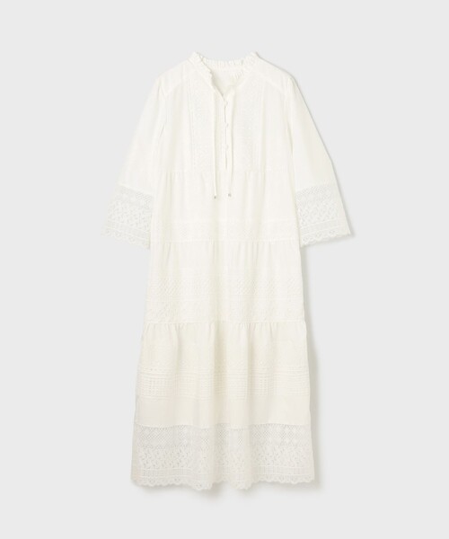 【未使用級♡2022モデル】グレースコンチネンタル　レースコンビロングワンピース 未使用級♡2022モデル】グレースコンチネンタル レースコンビロング