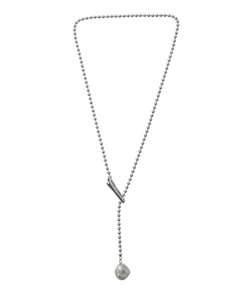 HERGO ネックレス NP:HERGO DENKI CLIP PEARL NECKLACE メンズ