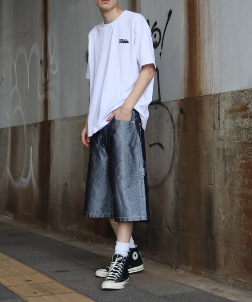 FUBU ジーンズ 「FUBU/フブ」Metallic Denim Short Pants