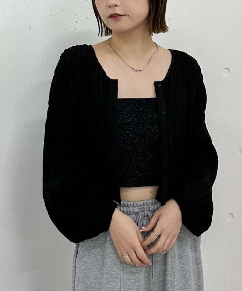 ブラウス シャツ 2wayシャーリングシャツ レディース Meiru ブラウス シャツ 2wayシャーリングシアーブラウス