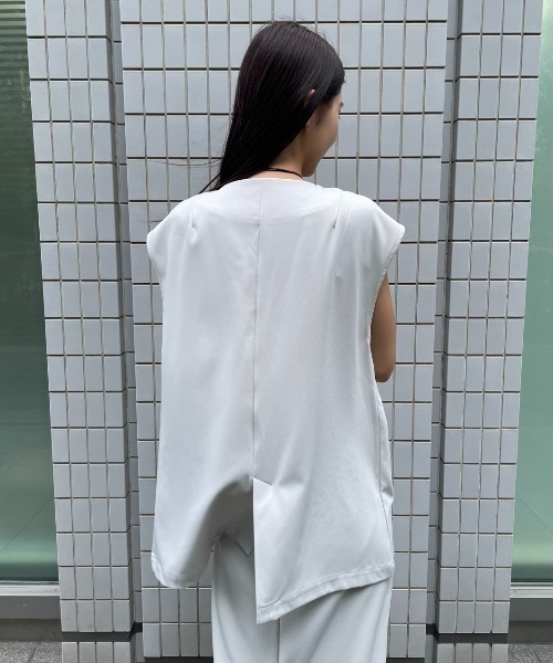 AIC. ベスト ジレ コード刺繍ベスト/セットアップ可能