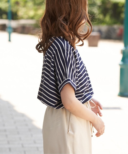 tシャツ ドルマンタックトップス レディース VENCE EXCHANGE tシャツ 裾タックドルマンTOPS レディース