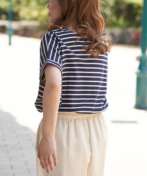 VENCE EXCHANGE tシャツ 裾タックドルマンTOPS レディース