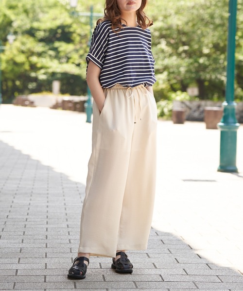 VENCE EXCHANGE tシャツ 裾タックドルマンTOPS レディース