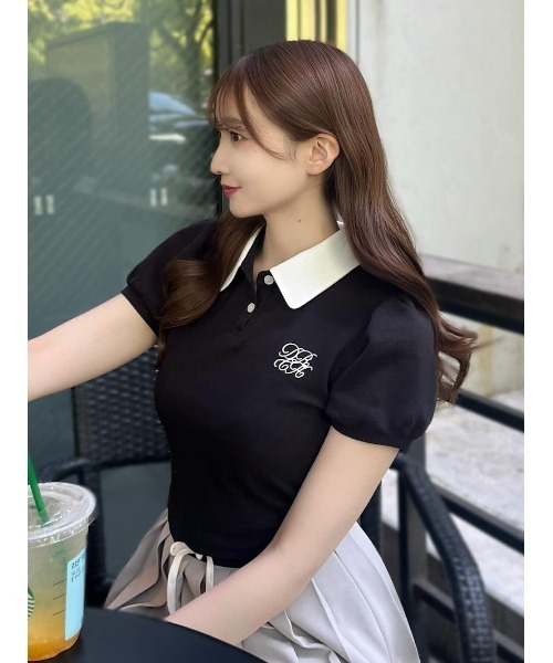 Darich♡DRCHバイカラーポロシャツ DRCHバイカラーポロシャツ（その他トップス）｜Darich
