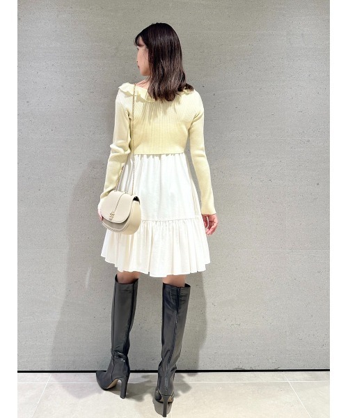 SNIDEL（スナイデル） コンビワンピース FREE ピンク レディース