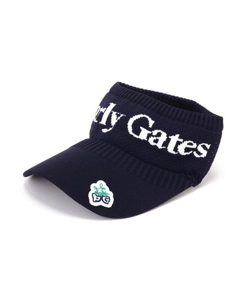 PEARLY GATES つば広 バイザー PEARLY GATES サンバイザー 「PEARLY GATES」サマーニットUV