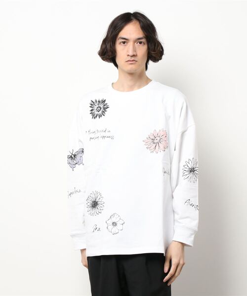 「HARE」 スウェットカットソー SMALL ホワイト系その他 メンズ