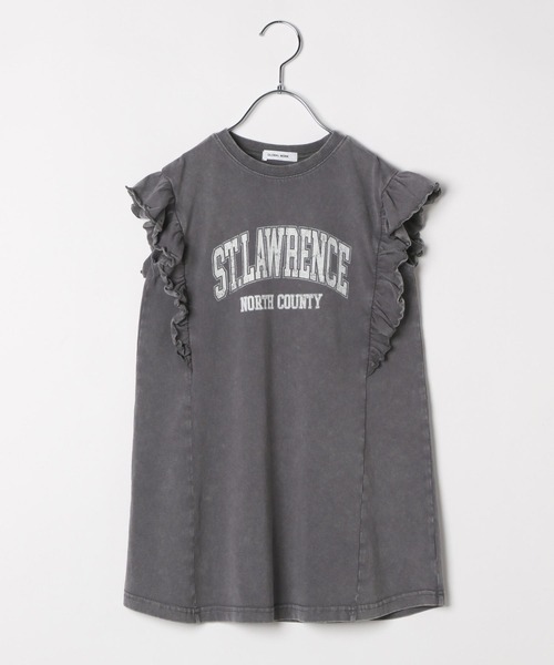 GLOBAL WORK（グローバルワーク） tシャツ ピグメントフリルワンピース 