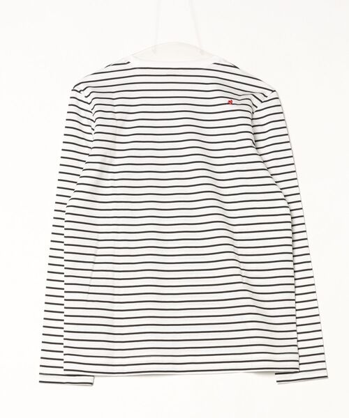 ダブスタ 25AW スキーベア 刺繍 Tシャツ ボーダー 長袖 F DOUBLE STANDARD CLOTHING - ダブスタ 25AW スキーベア 刺繍 Tシャツ