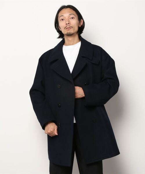 BEAMS（ビームス） ピーコート SMALL ネイビー メンズ : ZOZOTOWN