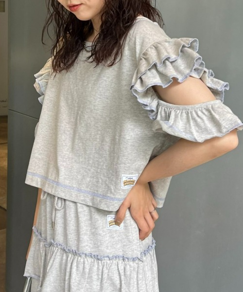 「HELLO.SANFRANCISCO」 ノースリーブトップス ONE SIZE グレー レディース