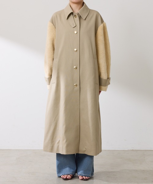 【新品　未使用】 COLLAGE GALLARDAGALANTE コート COLLAGE GALLARDAGALANTE トレンチコート コート コンビスリーブ