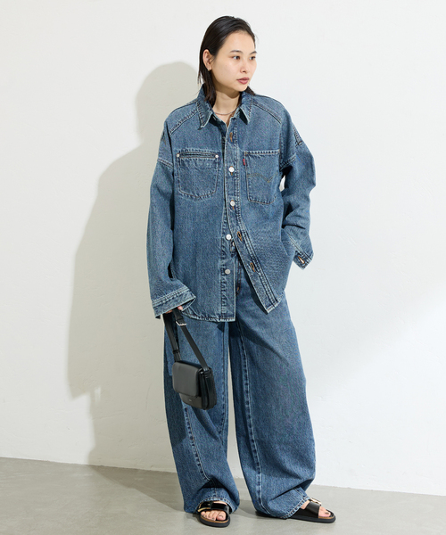 リヴドロワ　MONNレディース　デニムジャケット 羽織るだけでサマになる！/MONN.:. デニムジャケット（デニム