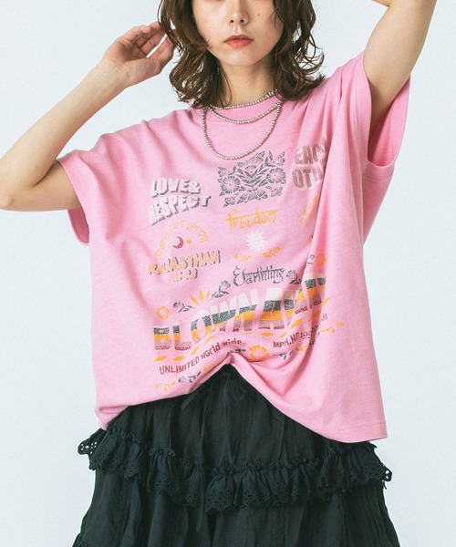 tシャツ (HLAADA for ROSEBUD)BLOWN AWAY PRINT TEE レディース