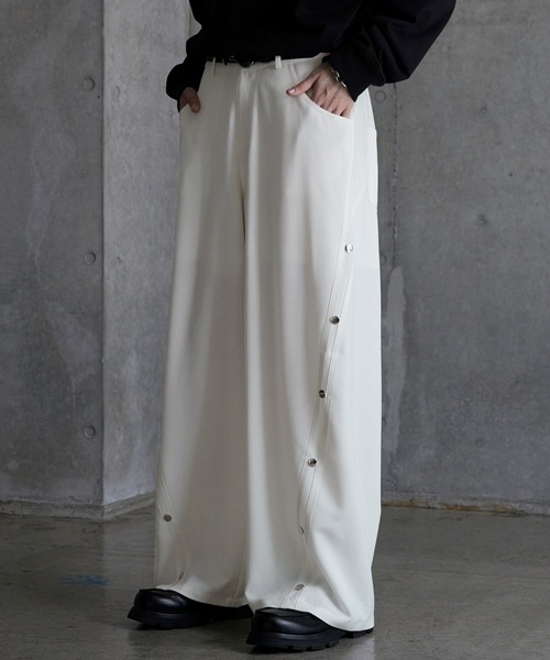 SERACE ワイドパンツ スラックス メンズ レディース : ZOZOTOWN Yahoo